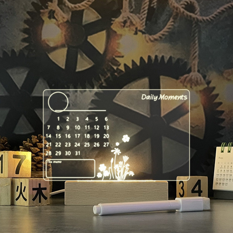 LED Message Board Night Light β Creative USB Lamp with Pen | Zanlo UK
