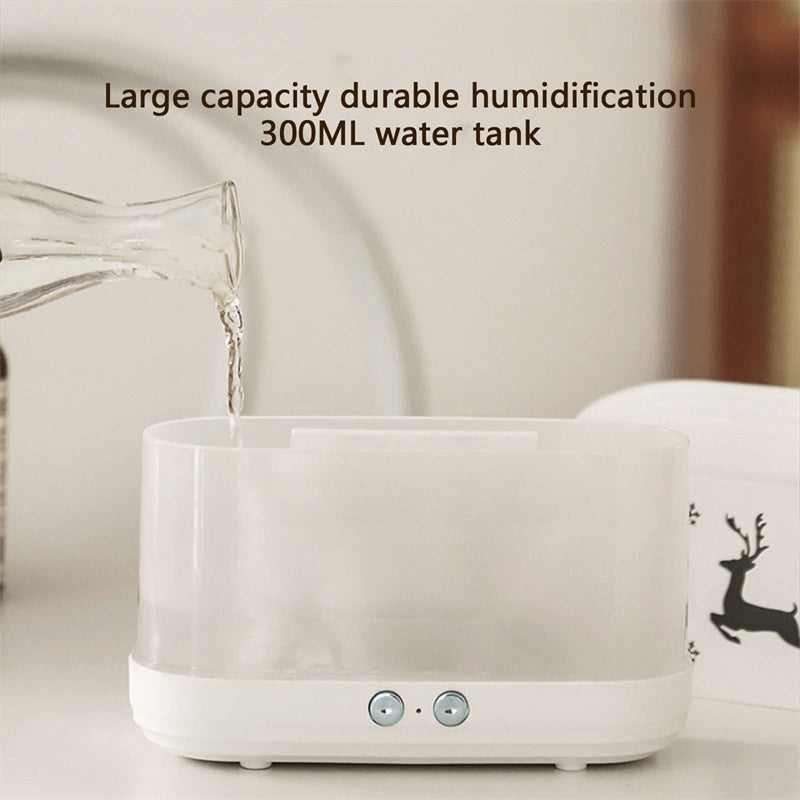 Elk Flame Humidifier & Diffuser β Quiet Aromatherapy Lamp | Zanlo UK