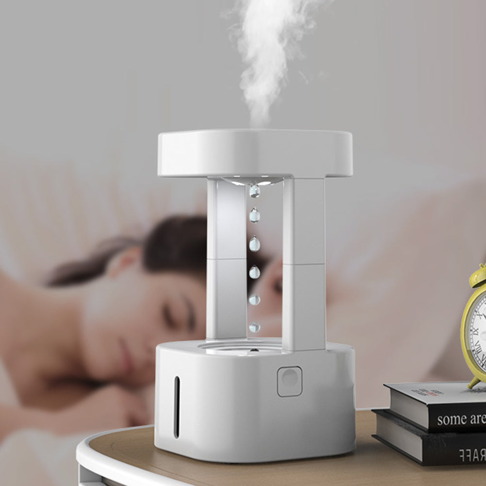 Anti-Gravity Water Drop Humidifier – Quiet 580ML Mist Air Purifier | Zanlo UK
