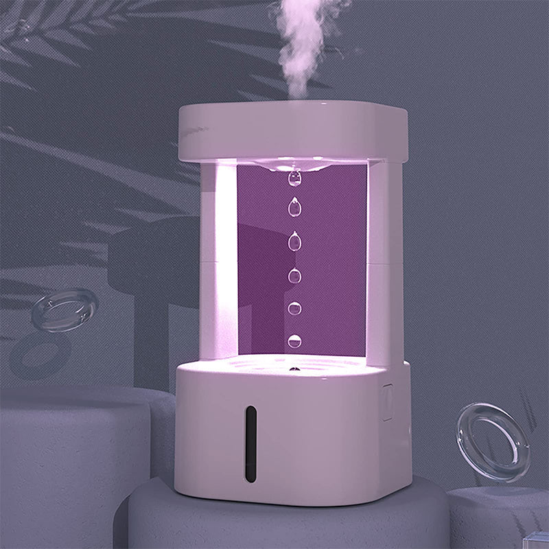 Anti-Gravity Water Drop Humidifier – Quiet 580ML Mist Air Purifier | Zanlo UK