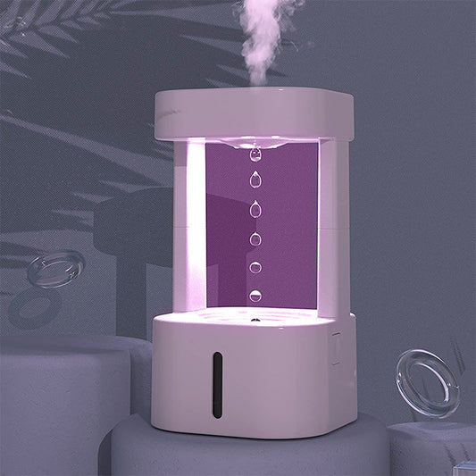 Anti-Gravity Water Drop Humidifier – Quiet 580ML Mist Air Purifier | Zanlo UK
