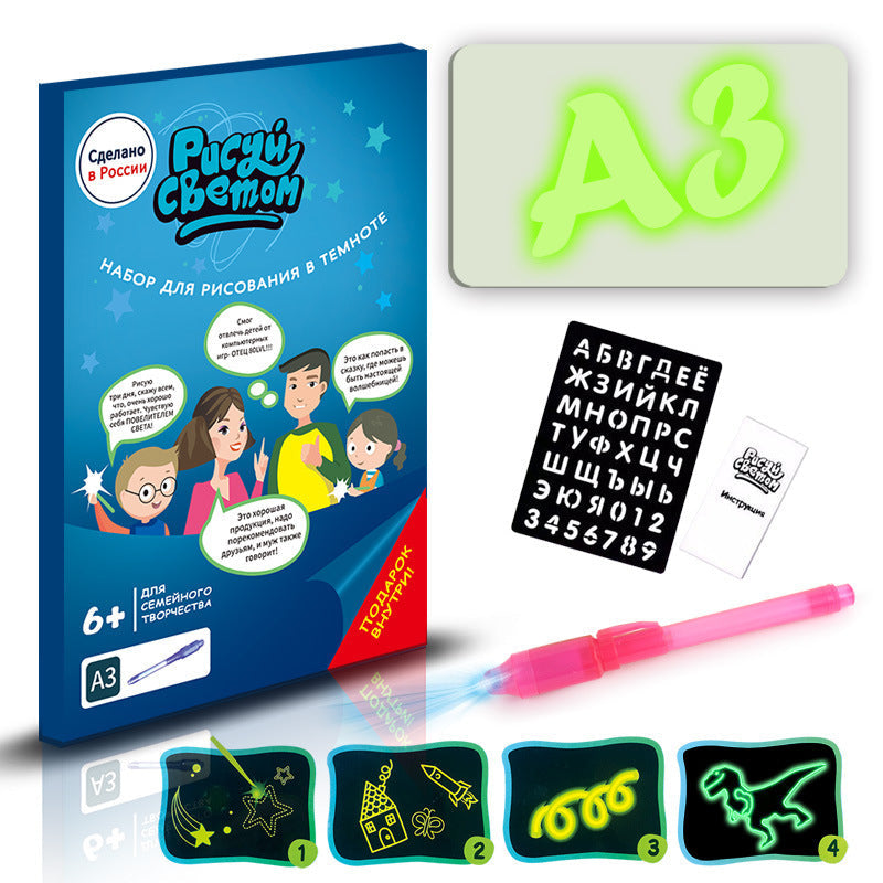 3D Magic Drawing Pad for Kids – Educational Light-Up Sketch Board | Zanlo UK
