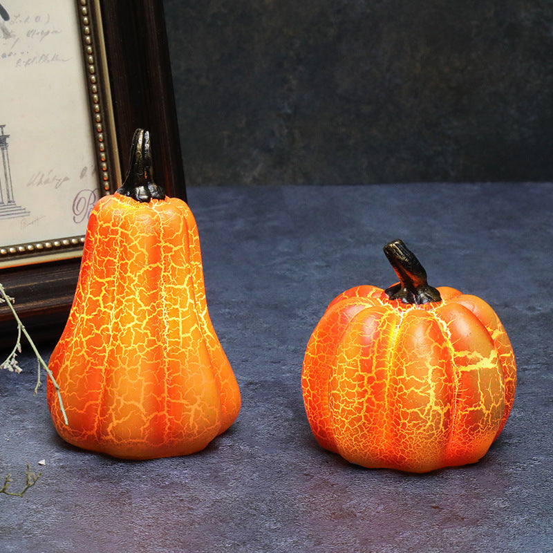 Halloween LED Pumpkin Lantern – Resin Candle Lamp Decoration | Zanlo UK
