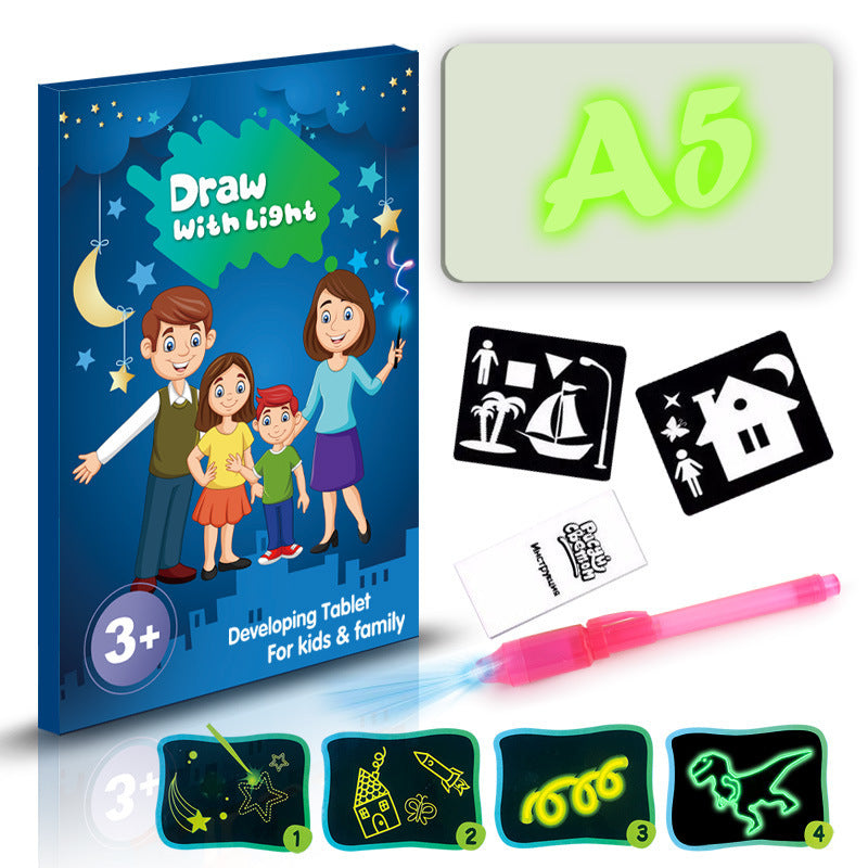 3D Magic Drawing Pad for Kids – Educational Light-Up Sketch Board | Zanlo UK
