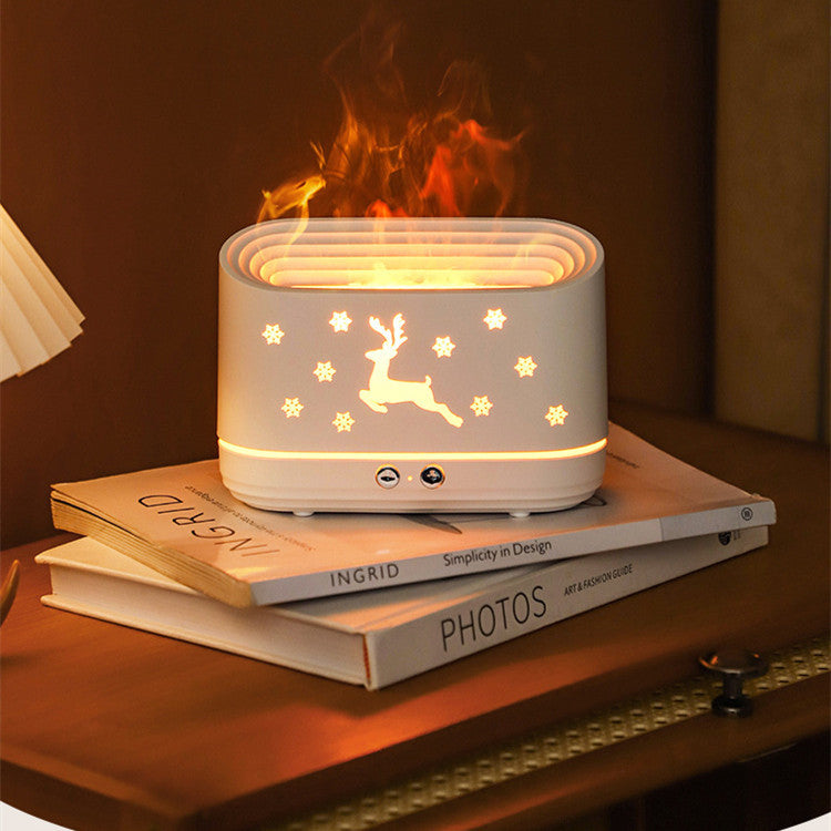 Elk Flame Humidifier & Diffuser – Quiet Aromatherapy Lamp | Zanlo UK