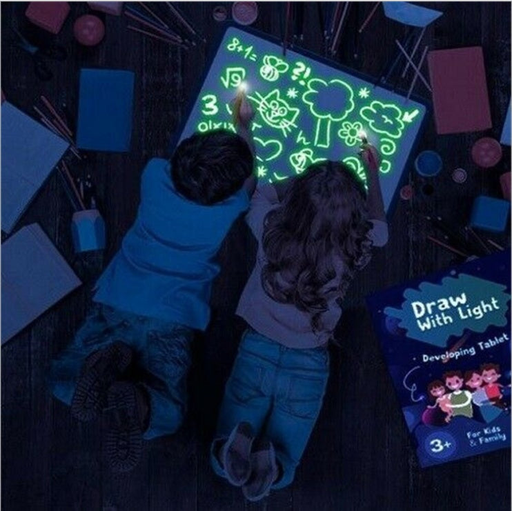 3D Magic Drawing Pad for Kids – Educational Light-Up Sketch Board | Zanlo UK