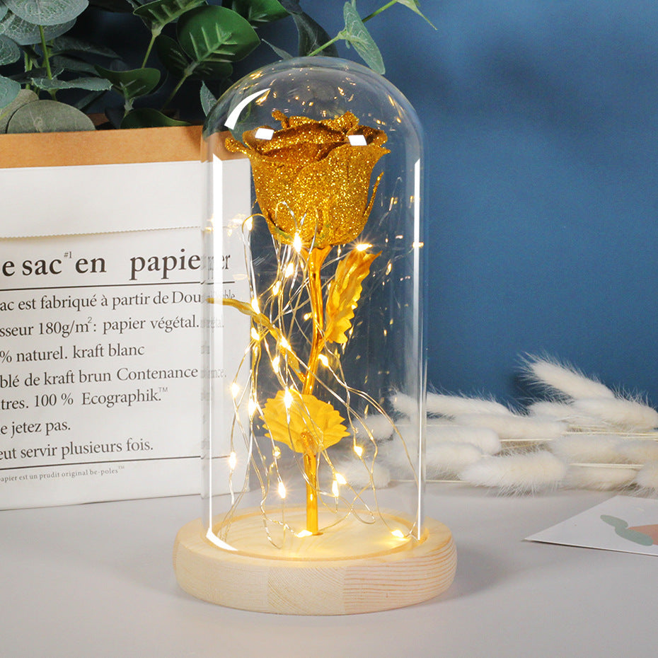 Eternal Rose LED Light in Glass – Romantic Gift for Her | Zanlo UK
