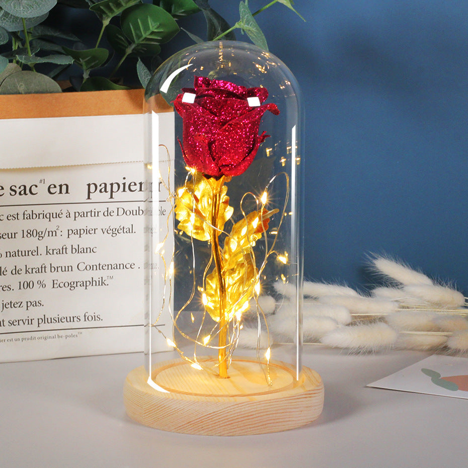 Eternal Rose LED Light in Glass – Romantic Gift for Her | Zanlo UK