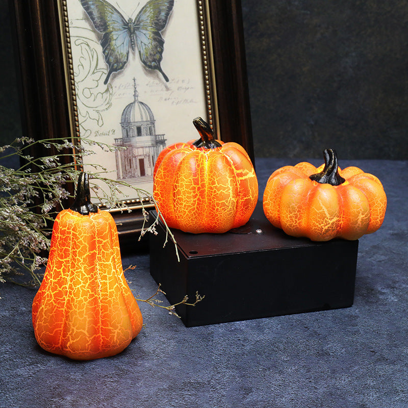 Halloween LED Pumpkin Lantern – Resin Candle Lamp Decoration | Zanlo UK