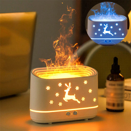 Elk Flame Humidifier & Diffuser – Quiet Aromatherapy Lamp | Zanlo UK