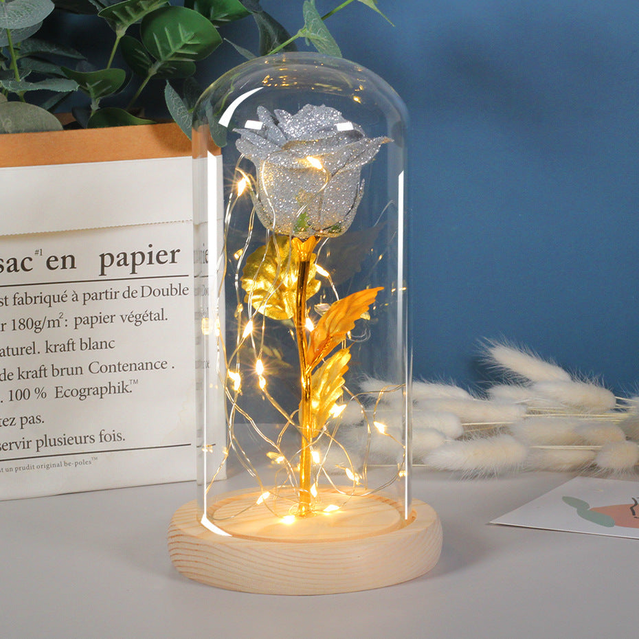 Eternal Rose LED Light in Glass – Romantic Gift for Her | Zanlo UK