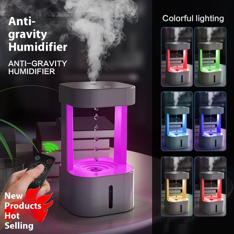 Anti-Gravity Water Drop Humidifier – Quiet 580ML Mist Air Purifier | Zanlo UK