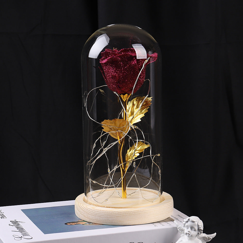 Eternal Rose LED Light in Glass – Romantic Gift for Her | Zanlo UK