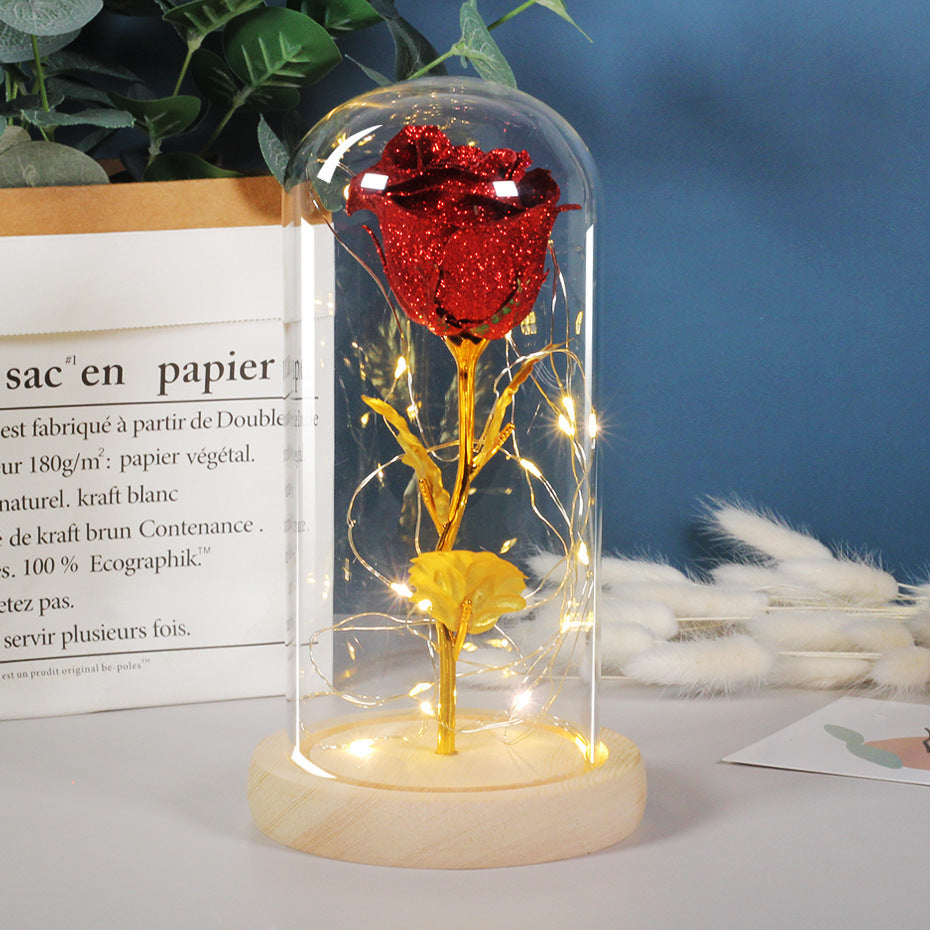 Eternal Rose LED Light in Glass – Romantic Gift for Her | Zanlo UK