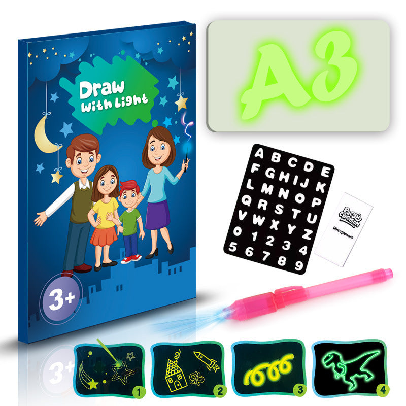 3D Magic Drawing Pad for Kids – Educational Light-Up Sketch Board | Zanlo UK