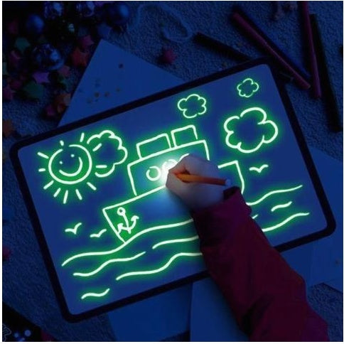3D Magic Drawing Pad for Kids – Educational Light-Up Sketch Board | Zanlo UK