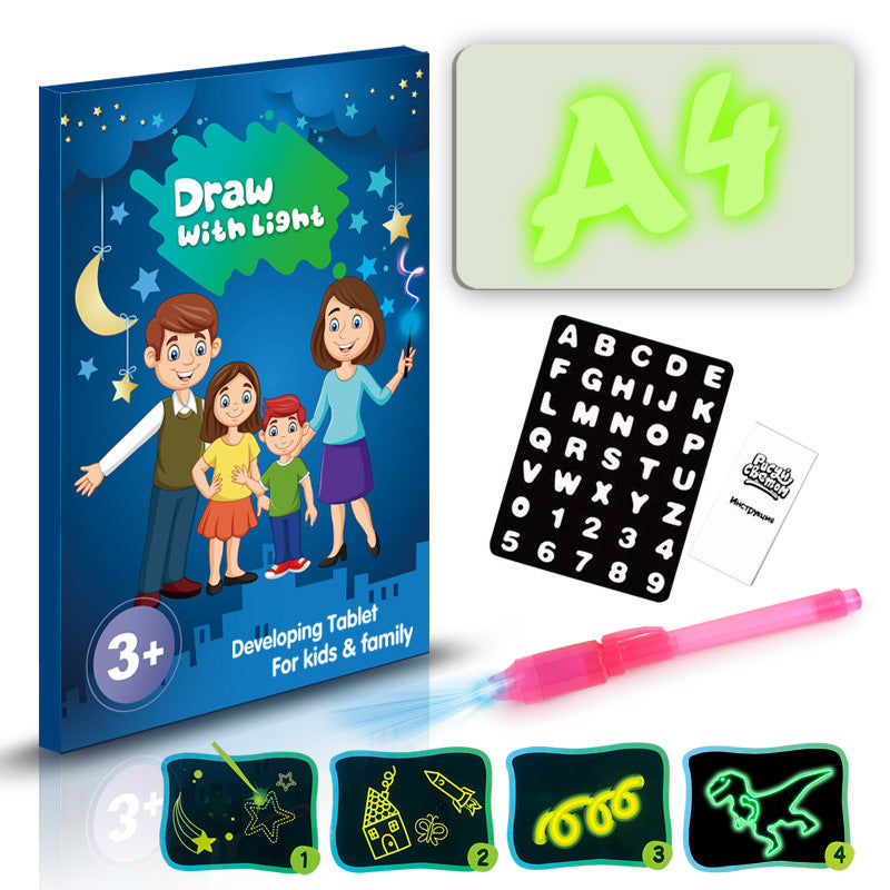 3D Magic Drawing Pad for Kids – Educational Light-Up Sketch Board | Zanlo UK
