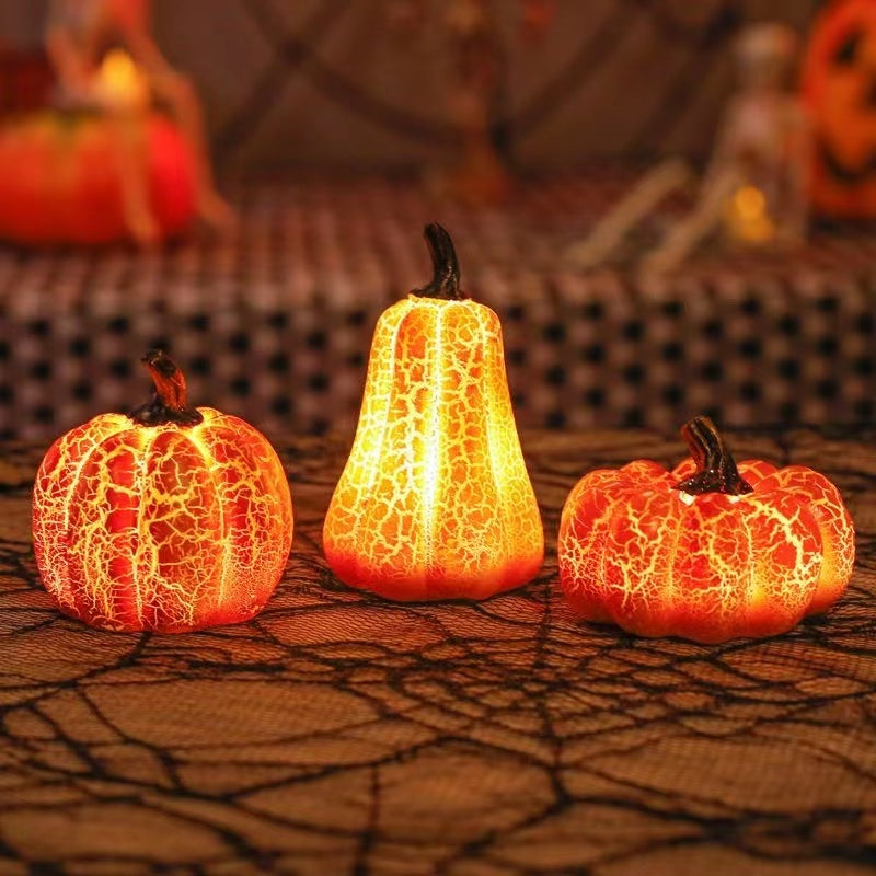 Halloween LED Pumpkin Lantern – Resin Candle Lamp Decoration | Zanlo UK