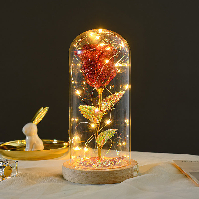 Eternal Rose LED Light in Glass – Romantic Gift for Her | Zanlo UK