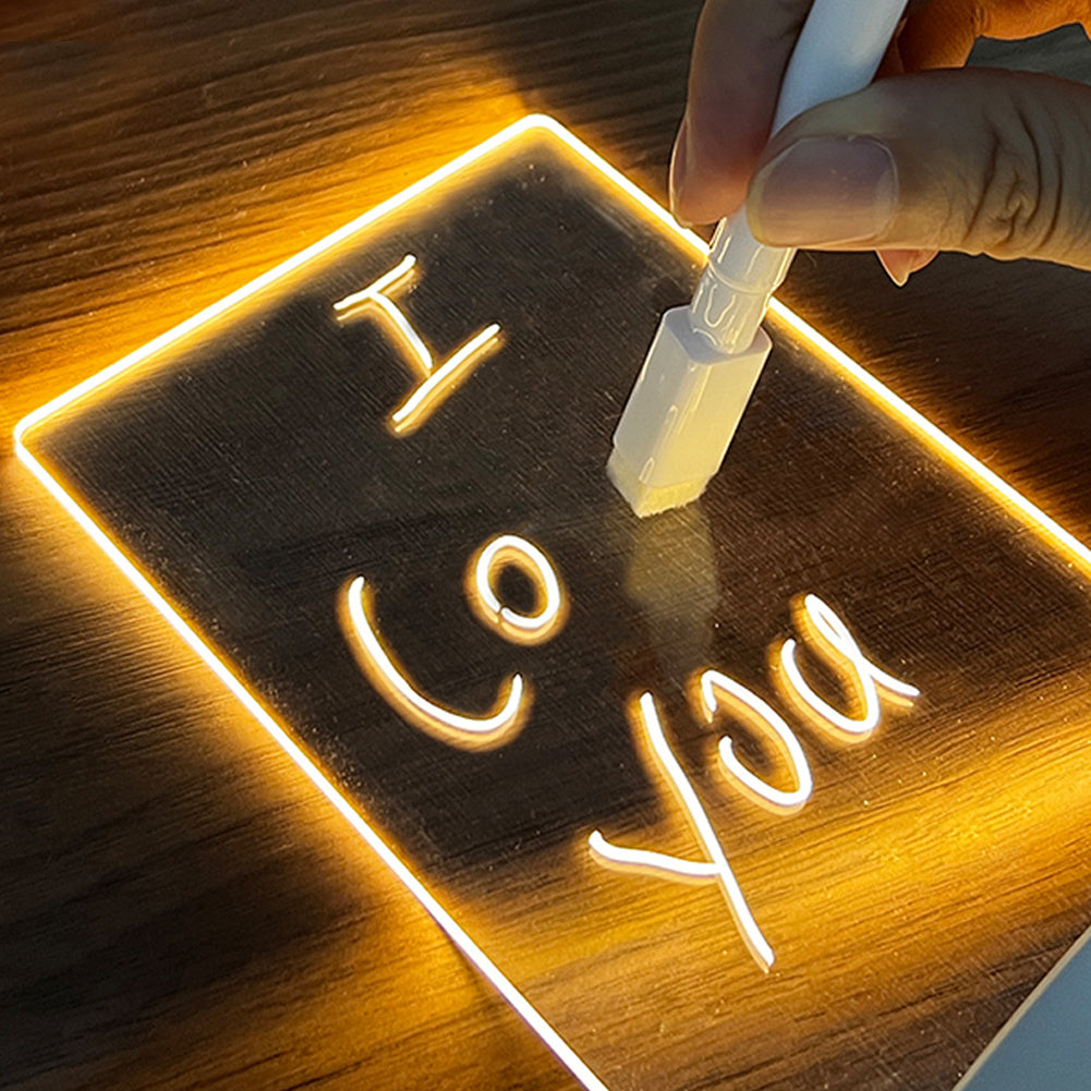 LED Message Board Night Light – Creative USB Lamp with Pen | Zanlo UK