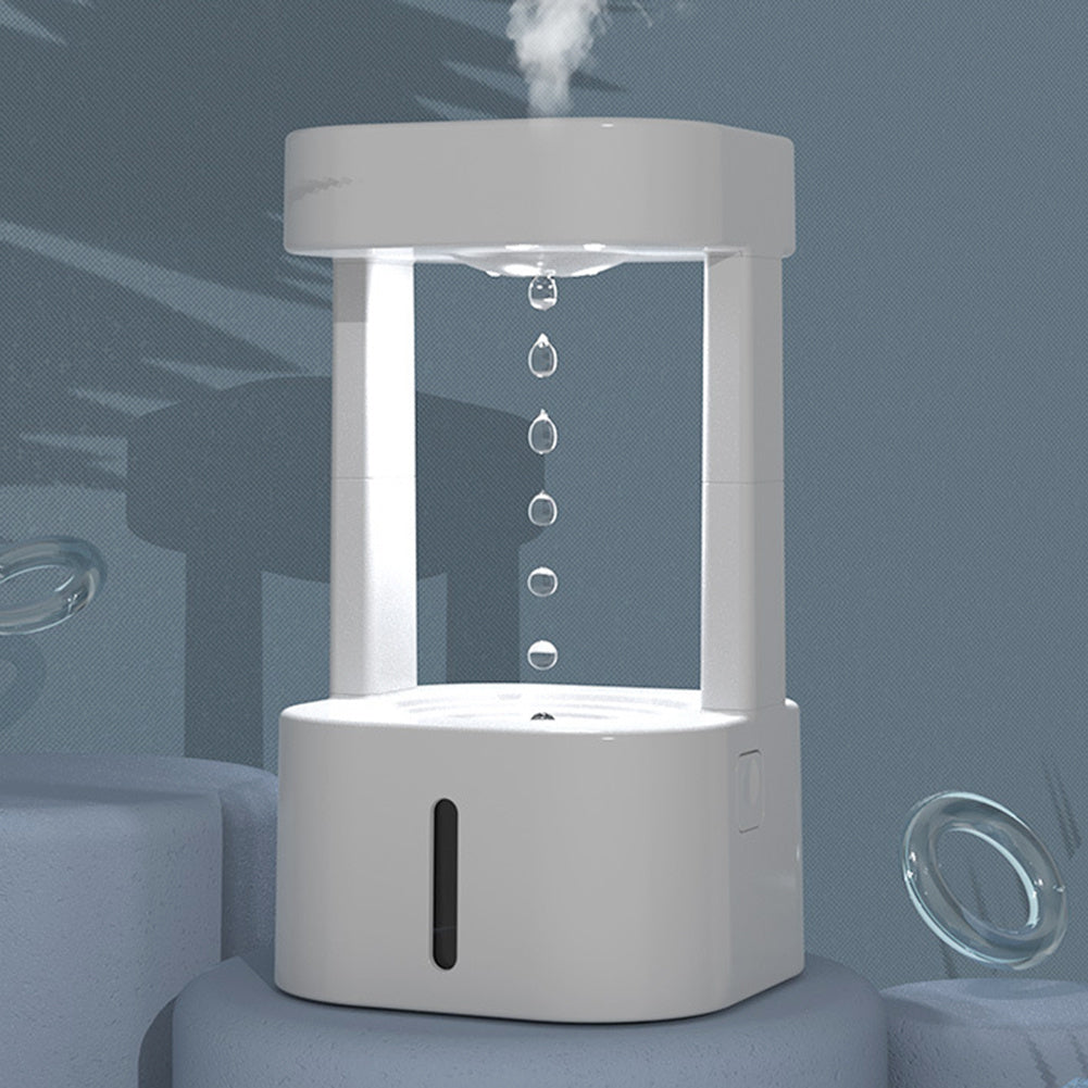 Anti-Gravity Water Drop Humidifier – Quiet 580ML Mist Air Purifier | Zanlo UK