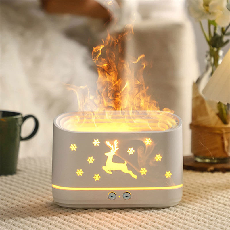 Elk Flame Humidifier & Diffuser – Quiet Aromatherapy Lamp | Zanlo UK
