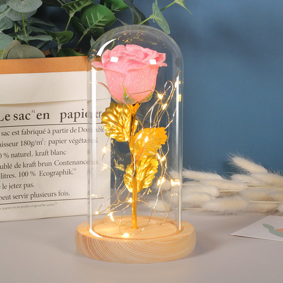 Eternal Rose LED Light in Glass – Romantic Gift for Her | Zanlo UK