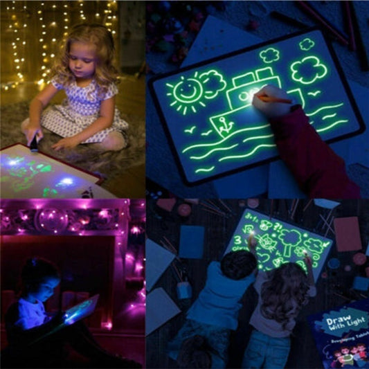 3D Magic Drawing Pad for Kids – Educational Light-Up Sketch Board | Zanlo UK