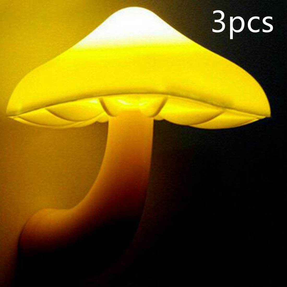 LED Mushroom Night Light with Sensor – EU/US Plug Wall Lamp | Zanlo UK
